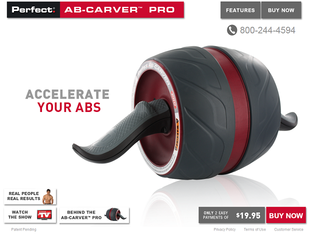 Perfect Ab-Carver Pro website screenshot