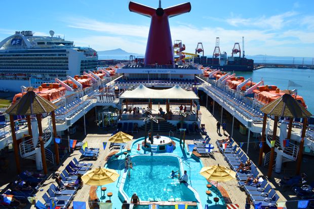 Carnival Imagination Review: Ensenada Cruise 2014 carnival imagination pool