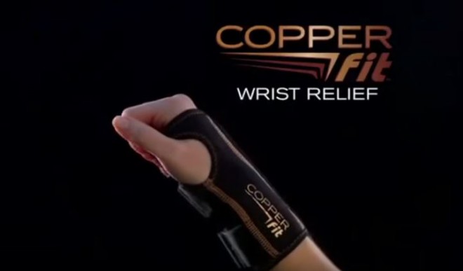 Copper Fit Wrist Sleeve Size Chart